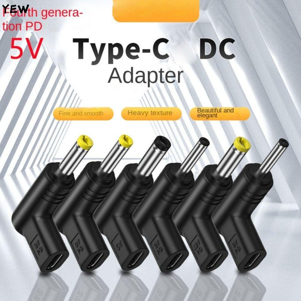 YEW USB C PD to DC Power Connector, 5V 9V 12V Universal Type C to DC Jack Plug, อะแดปเตอร์ชาร์จสําหร