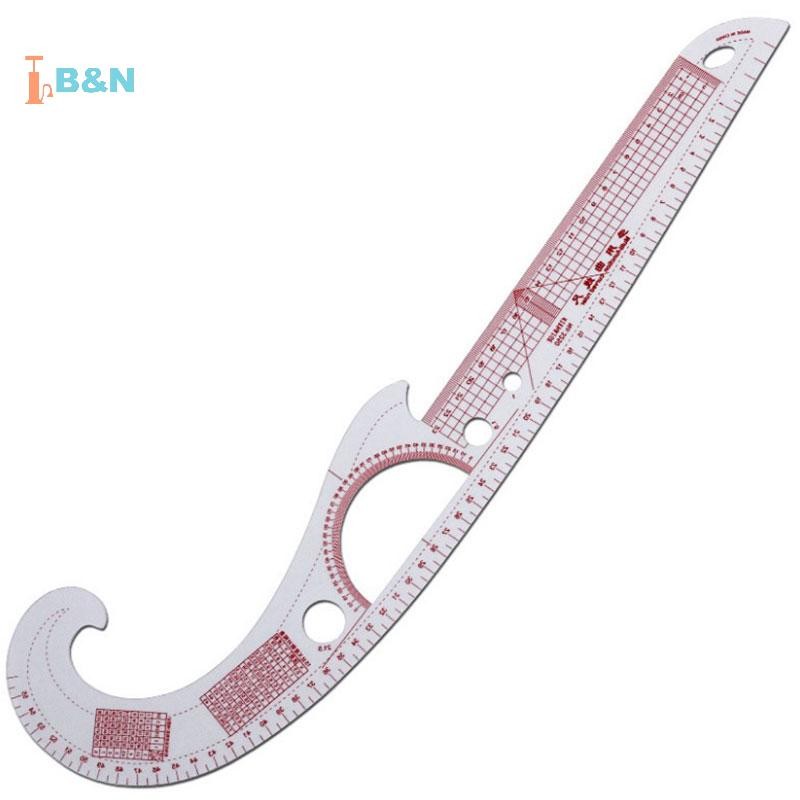 XeR Multi-function Plastic French Curve Sewing Ruler Easy Curve Ruler สําหรับ Kniters TH