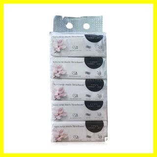 Gamsai Soft Tender Tissue 4 Layers [280 Sheets x 5pcs] กระดาษทิชชู่เช็ดหน้า แก้มใส รุ่น Soft Tender.