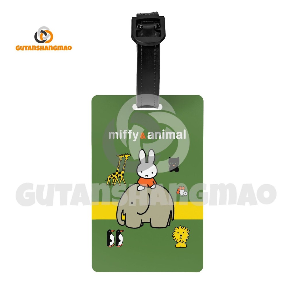 Miffy PVC กระเป๋าเดินทางแท็ก 5.4*8.5 ซม.Creative Personalization ที่อยู่ผู้ถือกระเป๋าเดินทางอุปกรณ์เสริม Baggage Tag - รูปที่ 5