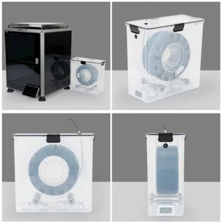 PULSEE Filament Drying Box, Real-Time Monitoring Sealing Storage Box, Moisture-Proof Printer Material Box Holder For All FDM