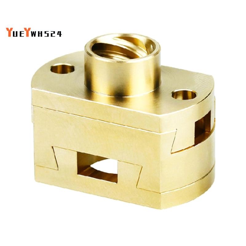 [ขายดี Y4]1PCS Oldham ข้อต่อ T8x8 18 มม. Coupler ใช้งานร่วมกับ T8x8 สกรูสําหรับ 3 Pro/ V2 CR10 3D ชิ