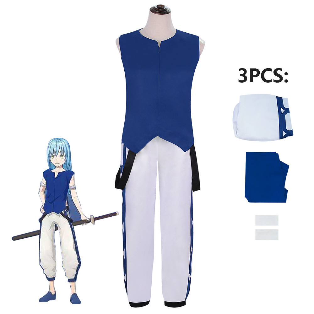 ครั้งนั้นฉันกลับชาติมาเกิดเป็น Slime คอสเพลย์เสื้อผ้า Moe King ซีซั่น 2 Rimuru Tempest Cos เสื้อผ้า