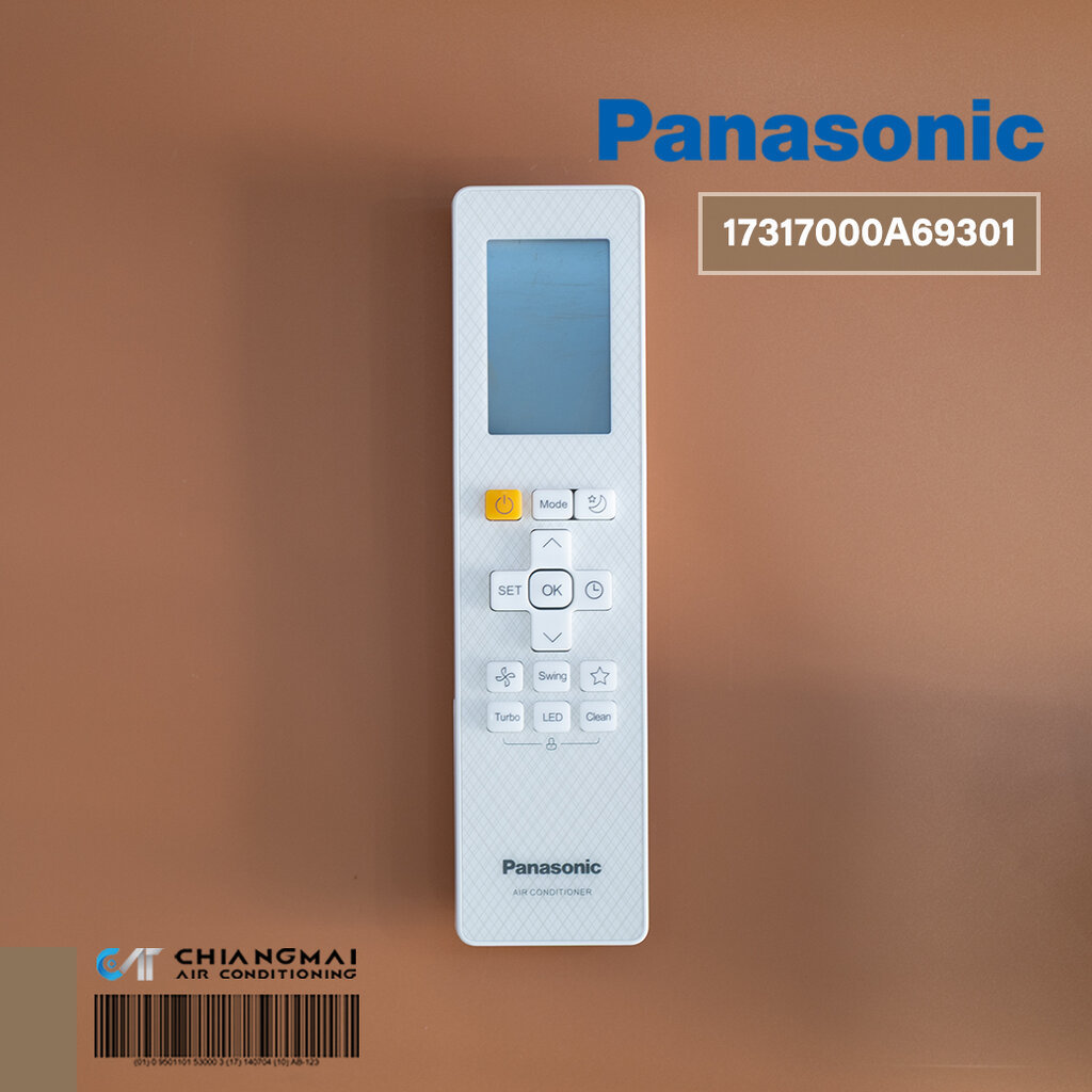 17317000A69301 รีโมทแอร์ PANASONIC (แท้ศูนย์) รีโมทแอร์ พานาโซนิค รุ่น CS-YN12YKT
