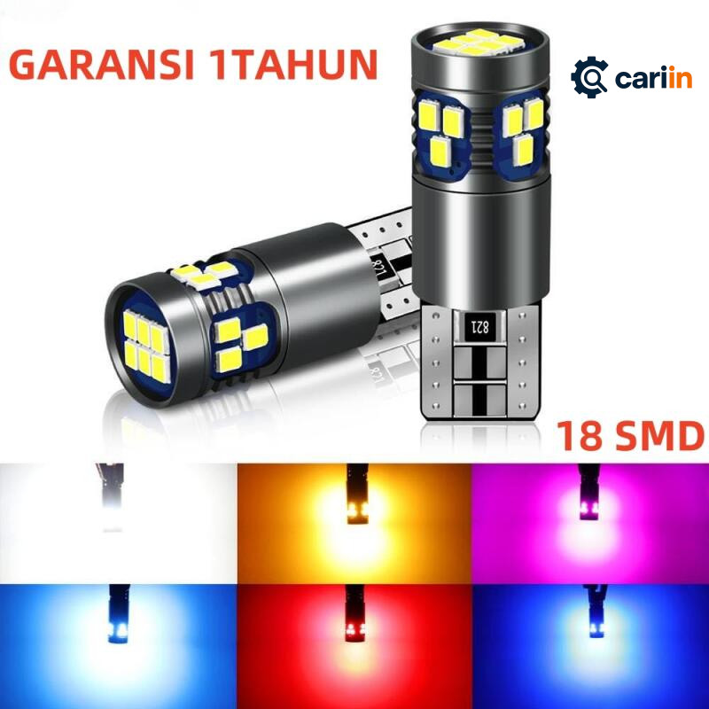 ไฟ LED Canbus T10 W5W 2 ชิ้นสําหรับภายในรถและป้ายทะเบียน