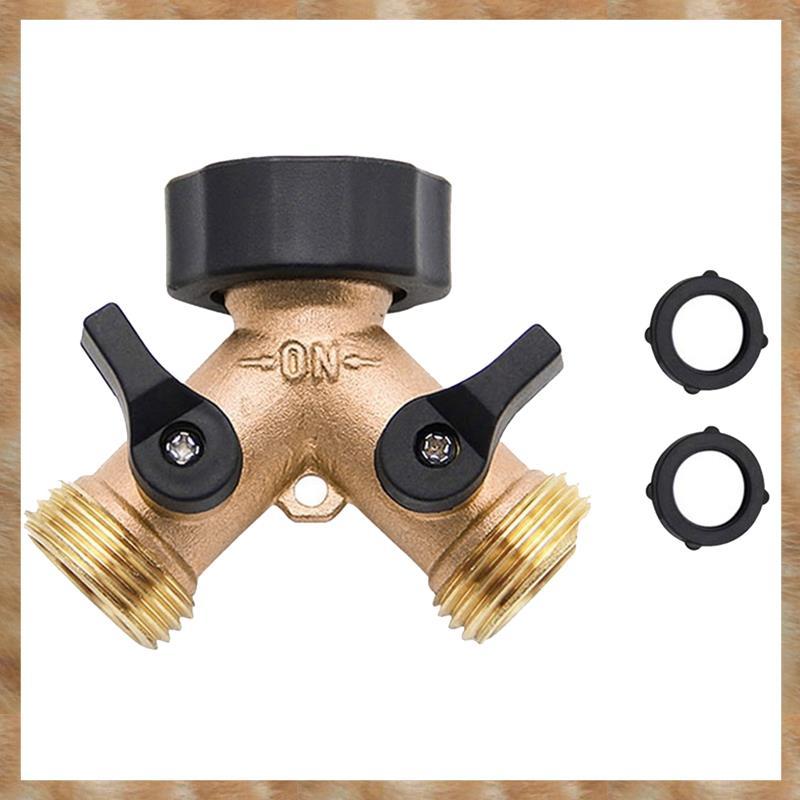 [KYG] หญิง 3/4 Y ท่อ Splitter วาล์วชลประทาน Water Splitter Quick Connector Garden Hose Splitter