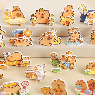 GeeToy ชุดประกอบของเล่น 3D 30 ชิ้น รูปตัวคาปิบาร่าขนาดเล็ก - ของเล่นเด็กเสริมพัฒนาการ ฝึกสมาธิ