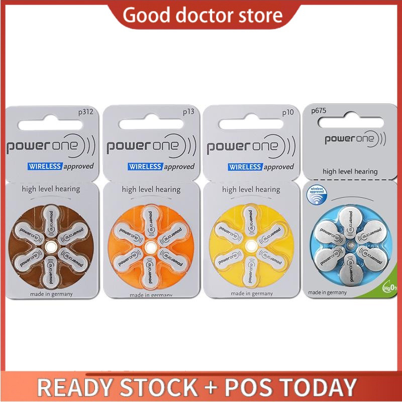 New Product # p10 / p312 / p13 / p675 PowerOne Hearing Aids Battery |   Power One Hearing Aids Batte