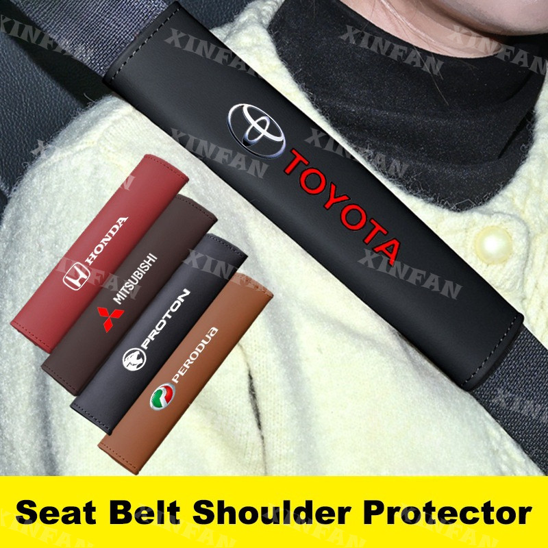 QCDเข็มขัดนิรภัยรถยนต์ป้องกันไหล่เข็มขัดนิรภัยอัตโนมัติคอรองรับปกอ่อน