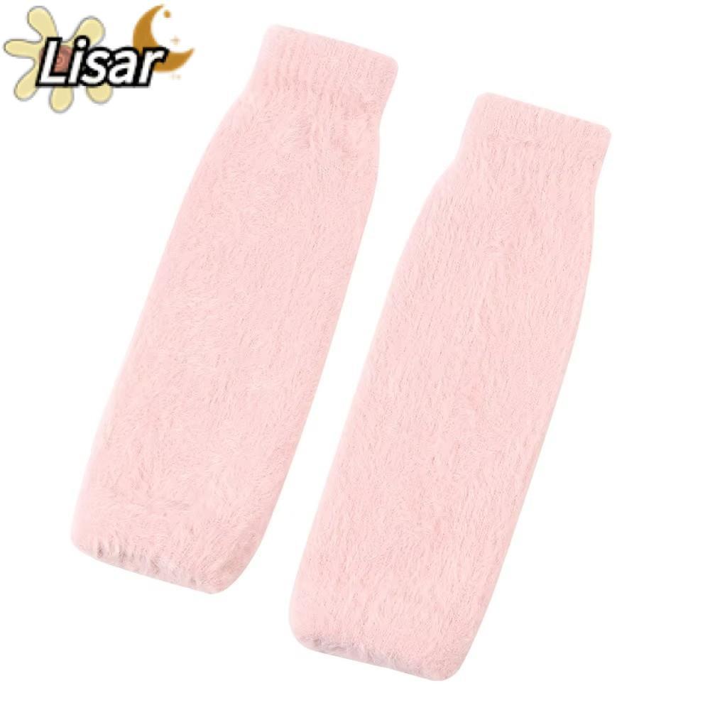 LISAR ถุงมืออุ่นแบบครึ่งนิ้ว แขนยาวขนแกะ เหมาะสำหรับเรียนและการทำงาน