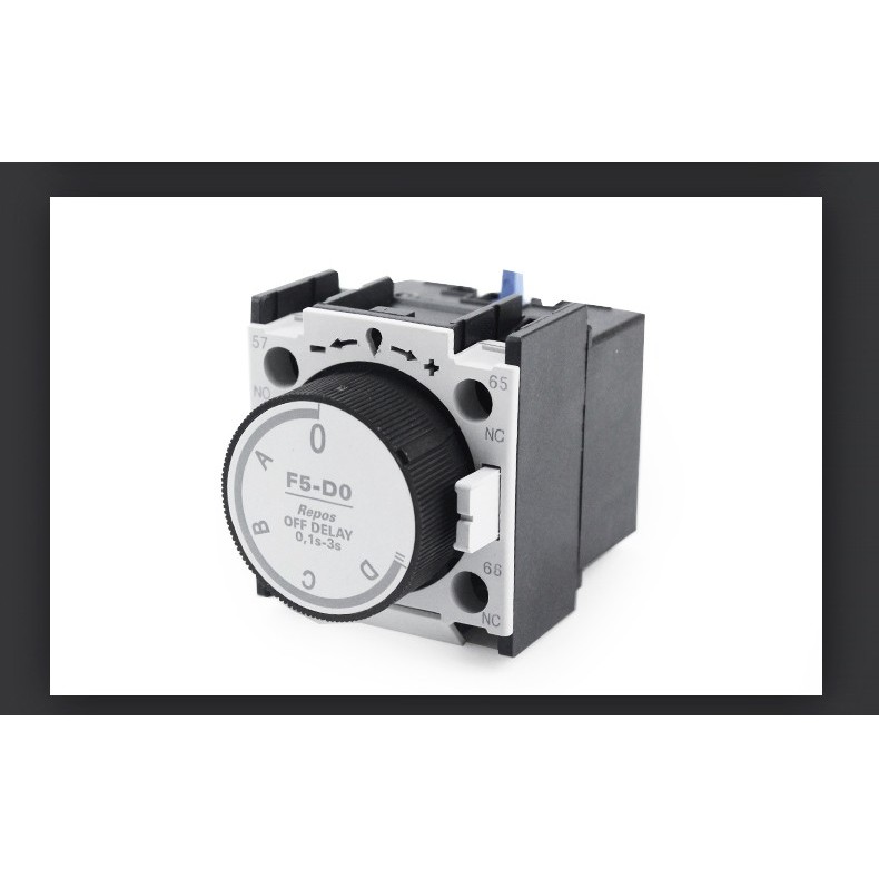 Zhengtai Contactor Delay Contact Head F5-T2 T0 D2 Off Power On Delay Auxiliary Contact 0.1~3S 30S
