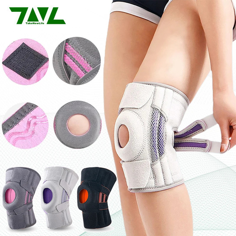 เข่า-support แผ่นอิเล็กทรอด กันลื่นด้วยซิลิโคน สำหรับยิมและวิ่ง