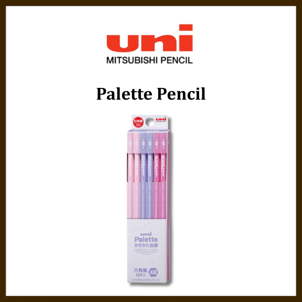 Mitsubishi Pencil Kakikata Pencil Unipalet 4B Kakikata Lavender 1 Dozen K56194B