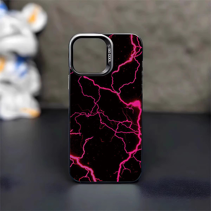 MERAH สีชมพู Lightning Csing HP Silver สี Mtte พรีเมี่ยมเงิน nti Jtuh Hrd สําหรับ Redmi 13 12 13C หม