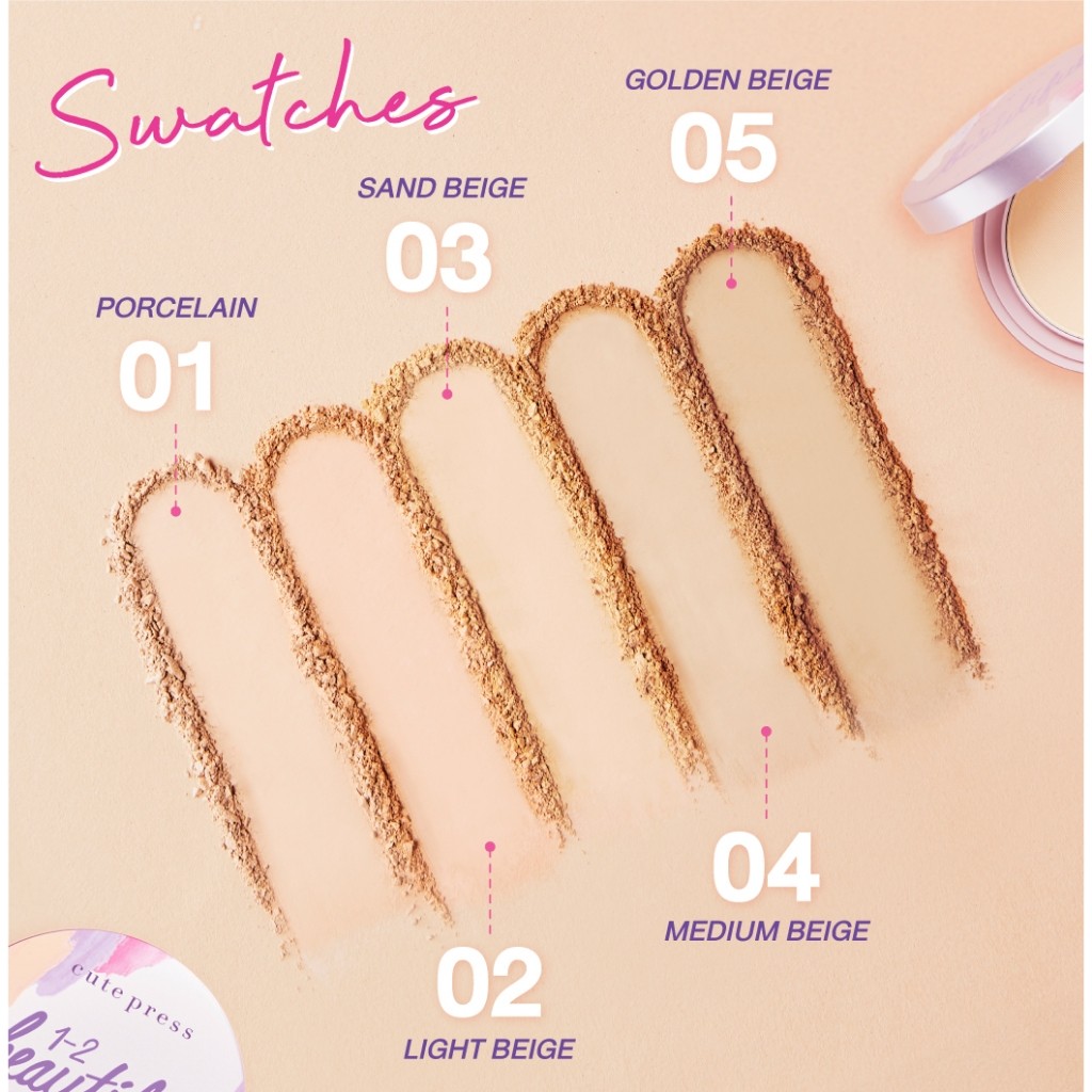 [ตลับพกพา] คิวท์เพรส ฟาวเดชั่น พาวเดอร์ 5g Cute Press Foundation Powder 5g - รูปที่ 5