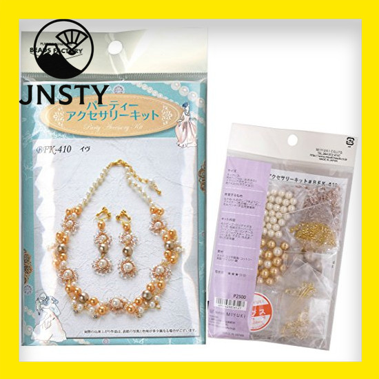 【Direct From Japan】 MIYUKI Beads Kit Party Accessory Necklace Earrings Eve BFK-410