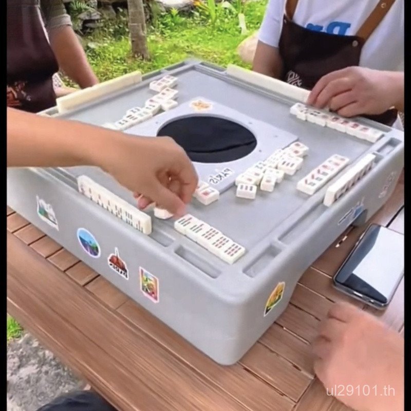 [Mahjong Table Portable Camping Unplugged] Q3H Silent Mahjong Machine Household Travel Undormitory D