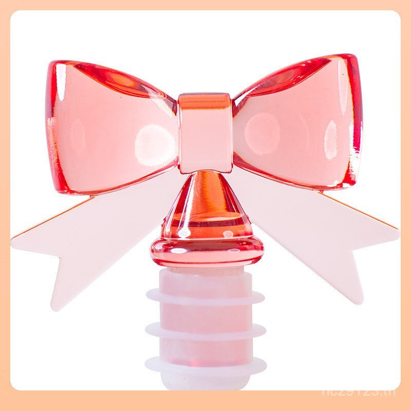 จุกไวน์แดงไวน์ญี่ปุ่นน่ารัก⇗Bottle Cork Girl Heart Cork ส่งออก Bow Bottle Cork D9IU