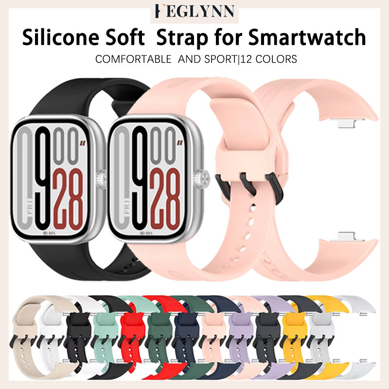 สายรัดยางนิ่ม for Redmi Watch6 Active/Lite/ 6 5 4 สายนาฬิกาสปอร์ตปรับได้ อุปกรณ์เสริม for Mi Band 10 9 8 Pro