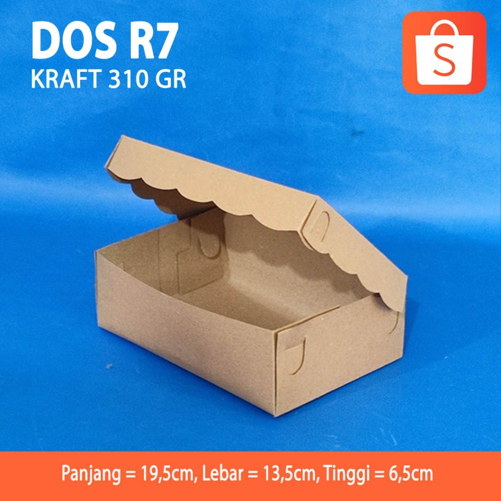 Dos R7 Kraft 310 Gr / กล่องเค้ก (100 ชิ้น)