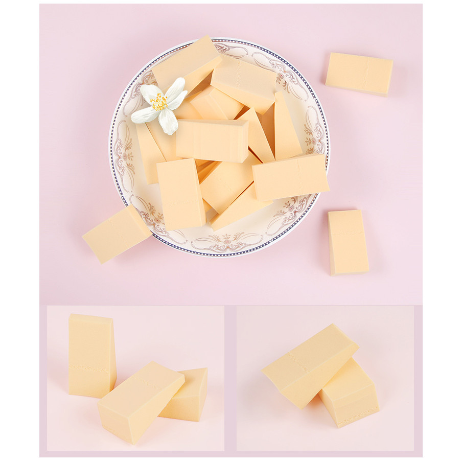 สต็อกพร้อม#GVLLNVOC韩国后苒24切美妆蛋三角彩化妆海绵美妆工具BB霜粉底粉扑ld666