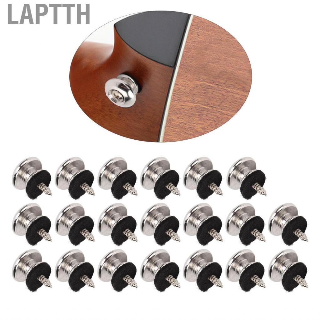 Laptth Laptth ACAGALA 20 ชิ้นสายคล้องคอปุ่ม End Peg เครื่องดนตรีโลหะชุดอุปกรณ์เสริมชุดสำหรับเบส Ukul