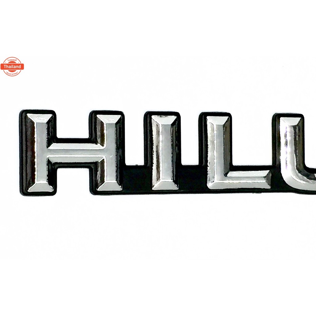 HILUX  โลโก้ไฮลักษ ติดข้างแก้ม  สีชุ-ดำ โตโยต้า HILUX MIGHTY-X LN 85-111 SR-5 1989-1998
