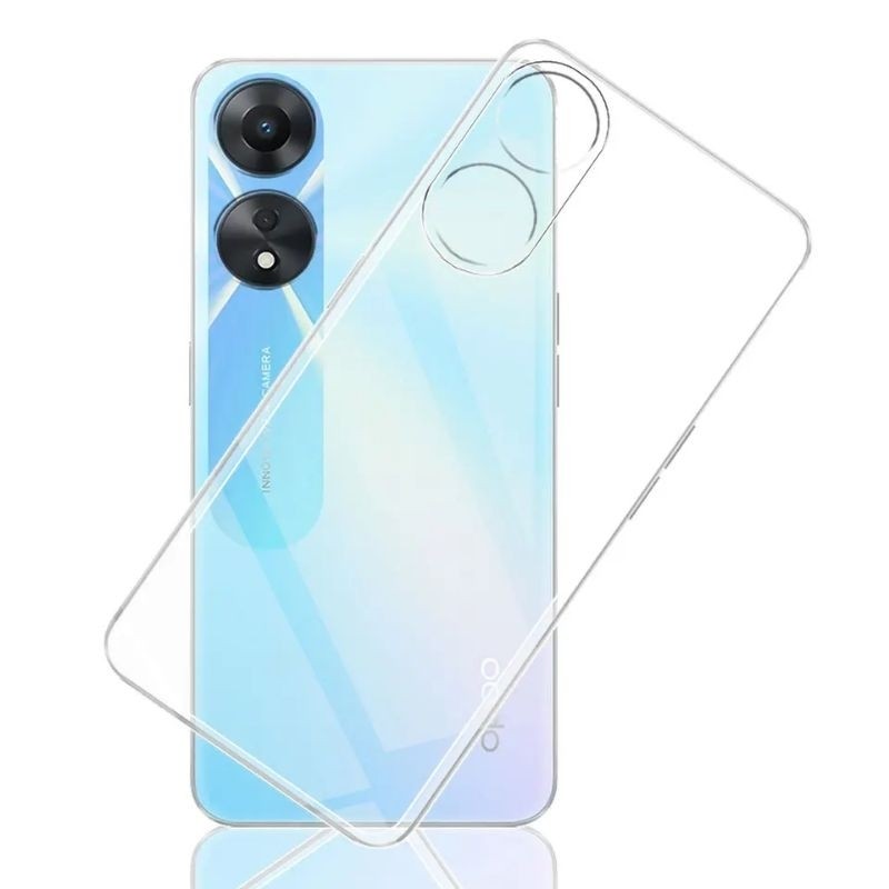 Jelly Case Oppo A57 A58 A60 A77 A77S A78 A79 A91A95 A96 A98 4G 5G Clear Casing 2mm Soft TPU Clear An