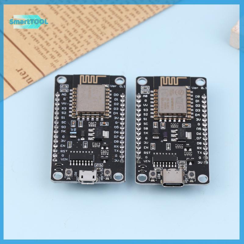 UTZN> Nodemcu Lua V2.1 ESP8266 ESP-12F บอร์ดพัฒนา WIFI Micro USB- CH340 กระดานดําพร้อมปุ่มแฟลชและปุ่