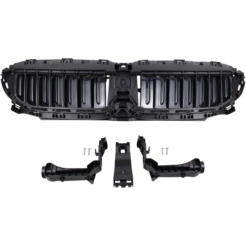 NewYall ด้านหน้าด้านบนหม้อน้ํา Grille Active Shutter พร้อมมอเตอร์สําหรับ BMW 330i M340i xDrive M3 20