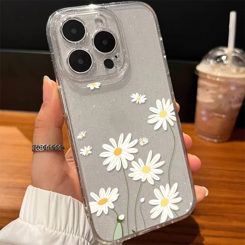 🍄POPPA🍄เคสใสกากเพชรลายน่ารักๆ สำหรับเคส iPhone 17 11 Pro Max 13 11 12 14 15 Pro Max 7 8 14 16 Plus X XS XR Max SE 2020 - รูปที่ 5