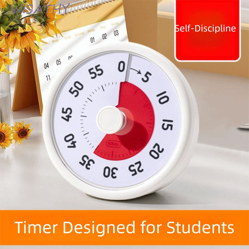 ELMER1 Visual Timer, Self Discipline Learning Children Timer, Multifunctional Timer Reminder 60 นาที