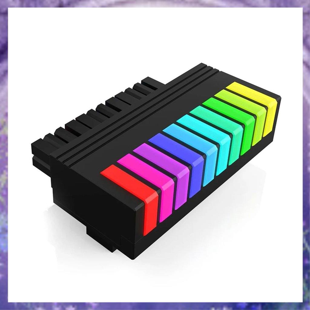 24-Pin 90 องศา 5V ARGB 24Pin หญิงชาย 90 องศาอะแดปเตอร์ DIY สําหรับเมนบอร์ดเดสก์ท็อป PC