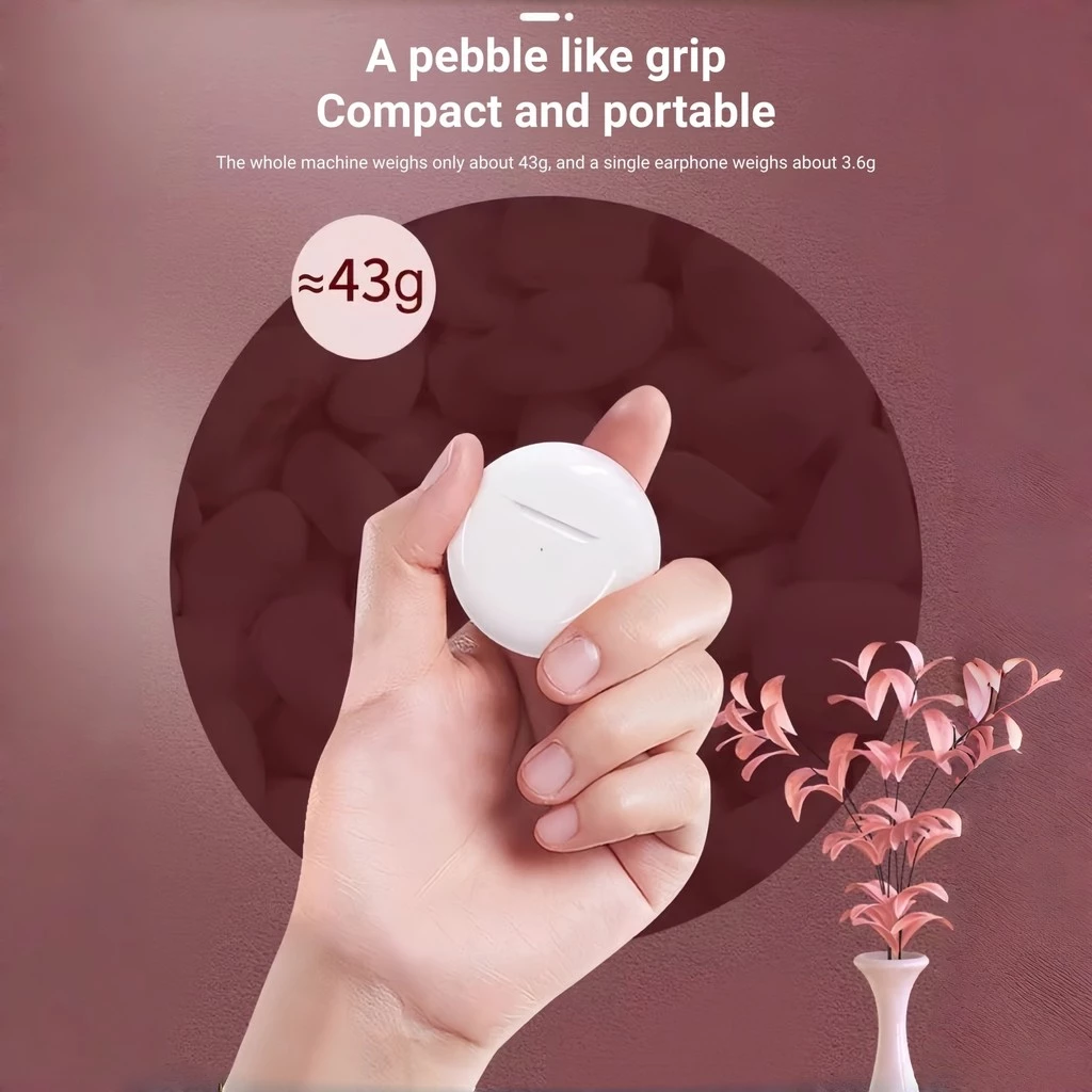 หูฟังบลูทูธ True Wireless Pro6 รองรับการโทรและควบคุมแบบสัมผัส เหมาะสําหรับสมาร์ทโฟนพร้อมฟังก์ชั่นบลูทูธ thumbnail 6