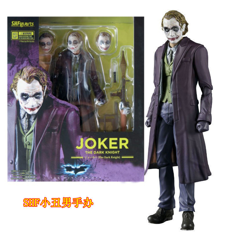 การ์ตูน SHF Joker Joker Dark Knight Action Figure Boxed Figure เครื่องประดับ