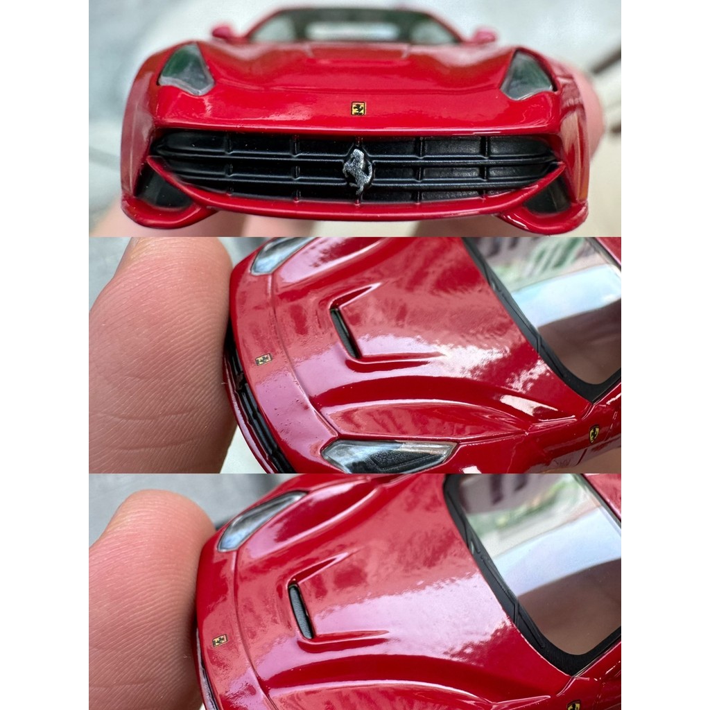 Jingshang Kyosho 1/64 Ferrari F12 berlinetta Positive Red Nine Bullets 9 Bullets Unassembled Card Bo