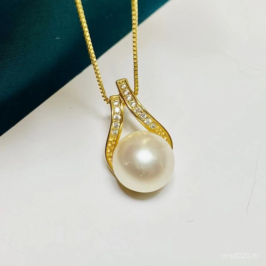 จี้มุกเงินสเตอร์ลิง ส925 กับมุกคอนซีลเลอร์ ขนาดลูกปัด 8-10 มม.