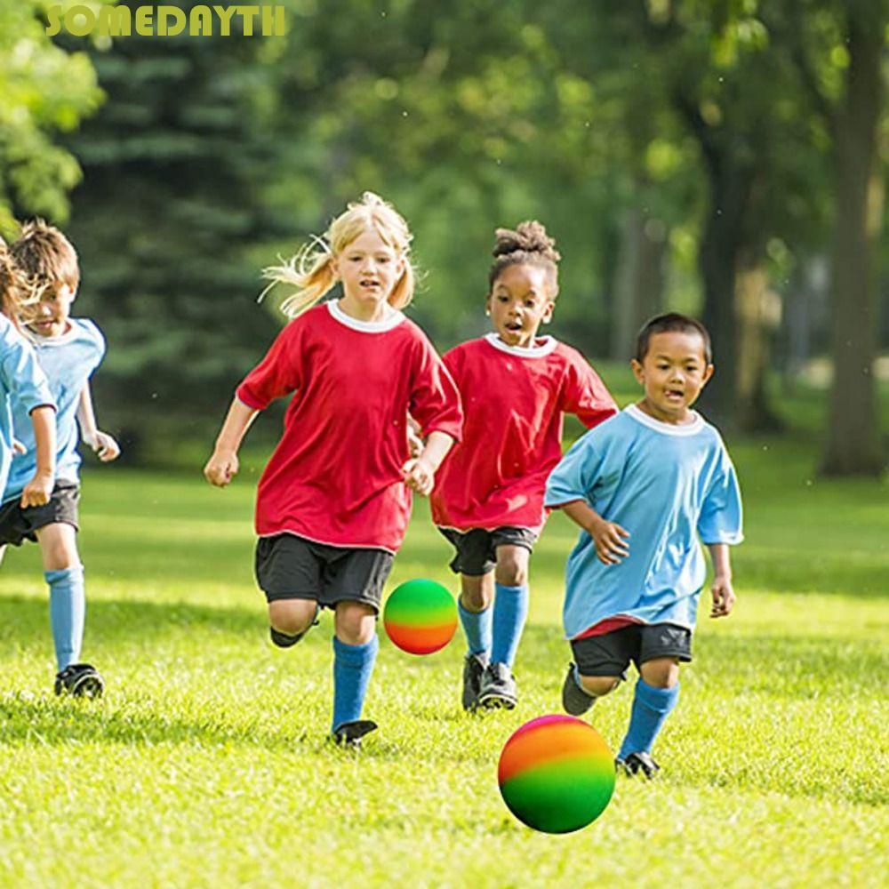 SOMEDAY Beach Rainbow Balls Summer Pool Water Game Balloon Volleyball Garden Party Supply Garden Gam