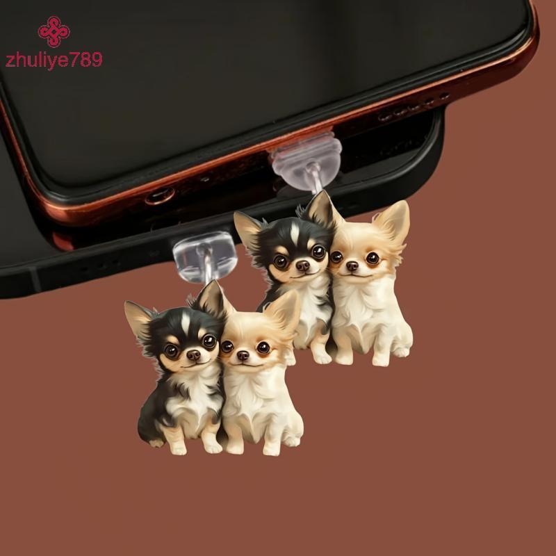 <zhuliye789> 2Dอะคริลิคแบนสัตว์ปลั๊กฝุ่นสําหรับIphoneและType-Cเชื่อมต่อปลั๊กฝุ่นจี้แขวนตกแต่งNice