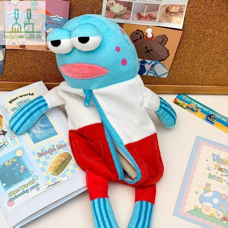 DOULLADY Slowpoke Fish Plush Pencil Case Cute Pencil Case Storage Bag Pencil Case For Students TH