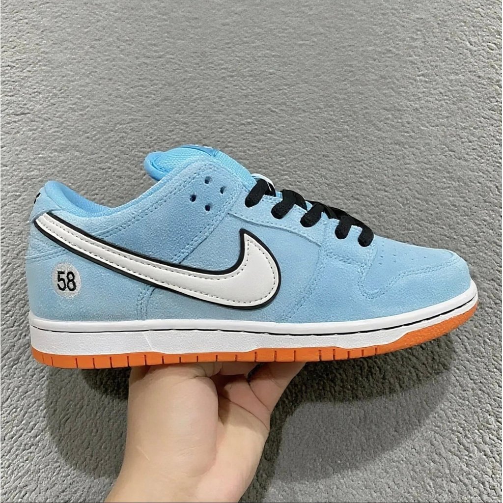 Nike/Nike การค้าต่างประเทศ L รุ่น Pure Yuan SB Dunk Blue White Racing SB Dunk Low Pro Bule Chill Zho