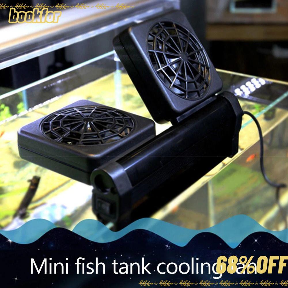 BOOKFOR พัดลมตู้ปลา,อุปกรณ์บ่อทะเลเงียบถังปลาพัดลมระบายความร้อน,ทนทานปรับ1/2/3/4ชุดพัดลมลดอุณหภูมิน้