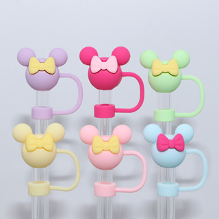 ชุดหมวกฟาง 40oz 10 มม.หมวกฟาง 3D น่ารักการ์ตูนฟาง Stopper ซิ…