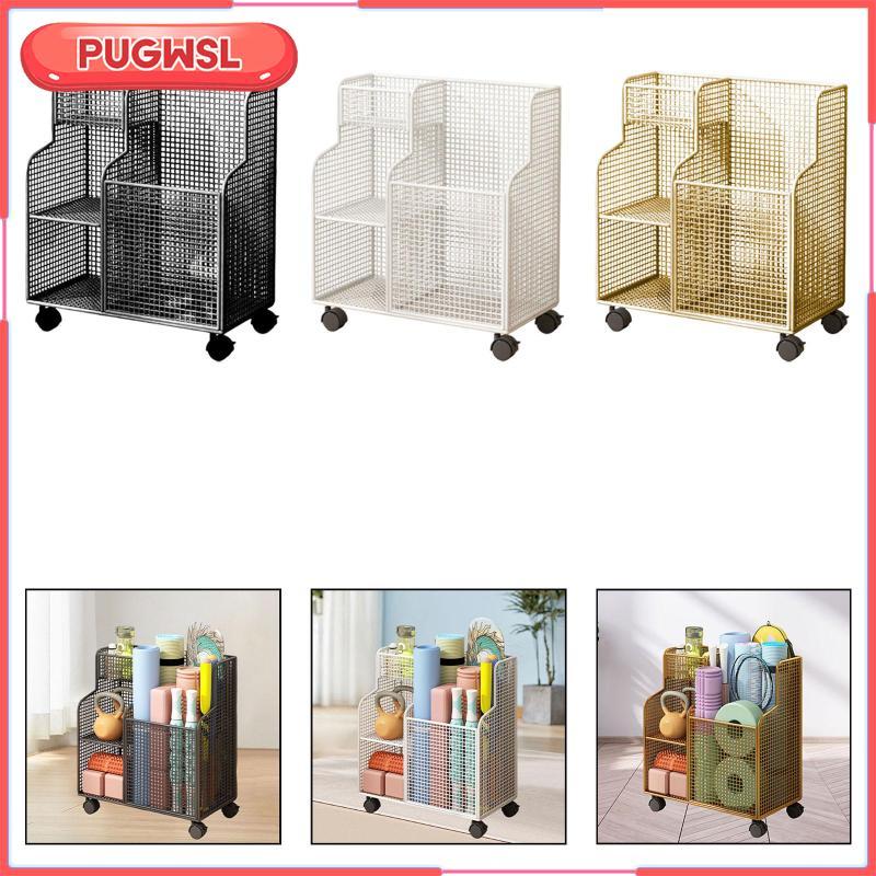 Mat Storage Rack มีล้อ อุปกรณ์อเนกประสงค์สำหรับยิม