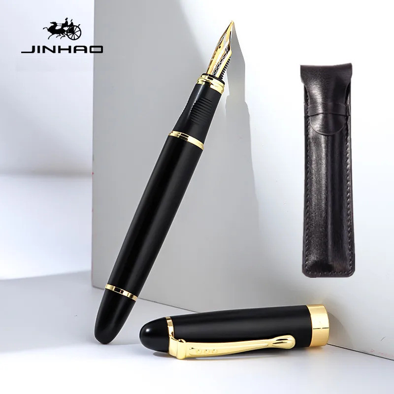 2025 Collection ใหม่ Jinhao X450 Deluxe Black 18kgp Medium Nib Fountain Pen