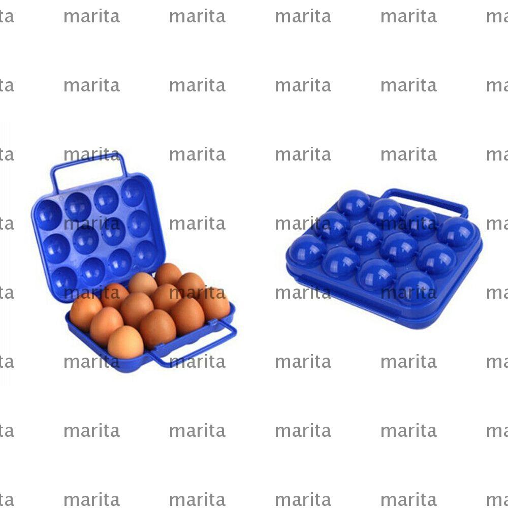 MARITA 6/12 Grid Eggs Box พลาสติกพับ Organizer ถาดไข่
