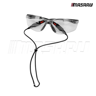 MASARU แว่นตานิรภัย เลนส์ดำ เลนส์ใส SAEG-585 SAEG-580 มองเห็นคมชัด