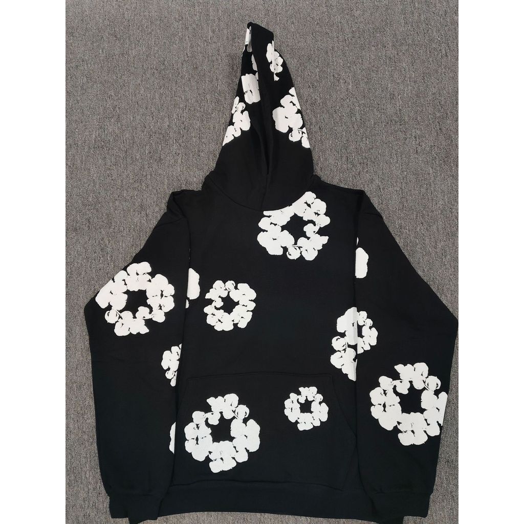 8I8X Denim Tears Hoodie โฟมสามมิติ Kapok Garland เสื้อสเวตเตอร์หลากสี