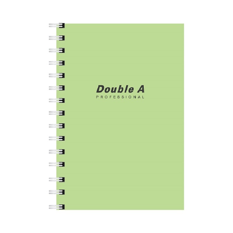 DOUBLE A สมุดสันห่วง B5 70 แกรม 60 แผ่น สีเขียว