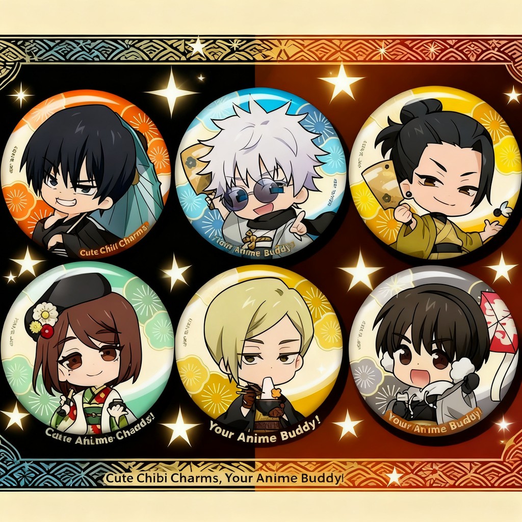 Jujutsu Kaisen อะนิเมะ Merchanted Official Badge Collection Gojo Satoru Gato Suguru Fushiguro Megumi